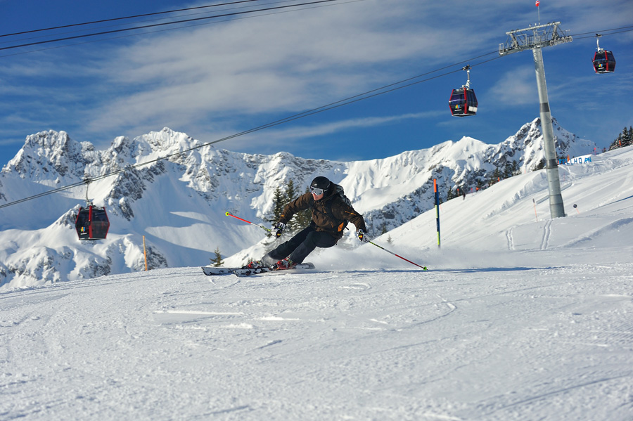 Skifahren auf dem Fellhorn