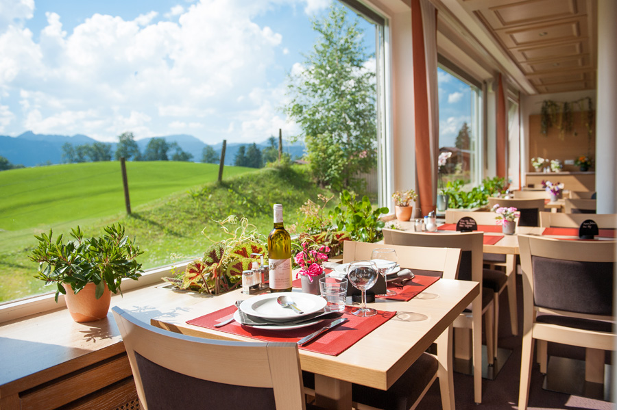 Speisesaal mit Panoramablick